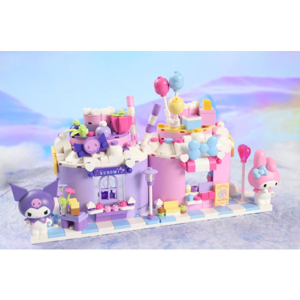 Qman My Melody & 可羅米 Kuromi 蛋糕屋造型積木