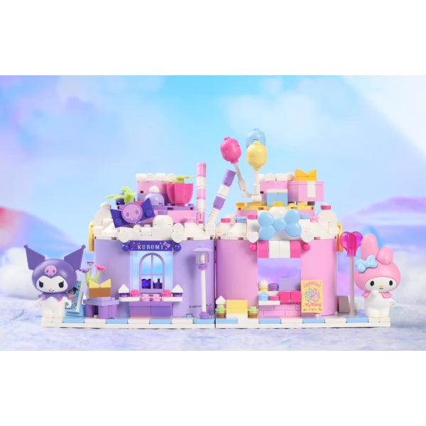 Qman My Melody & 可羅米 Kuromi 蛋糕屋造型積木