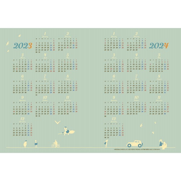 2023年 行事曆 SCHEDULE BOOK - 吉卜力動畫系列 (WTR-55 龍貓 / WMR-20 魔女宅急便)