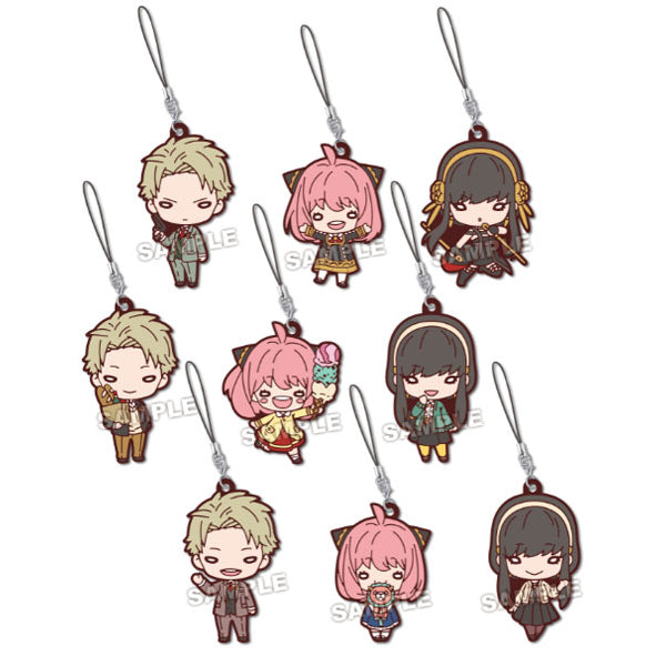 《間諜家家酒》 SPY × FAMILY Nitotan 橡膠塊鎖匙扣 / 電話繩 / 掛飾 系列 (一套9款)