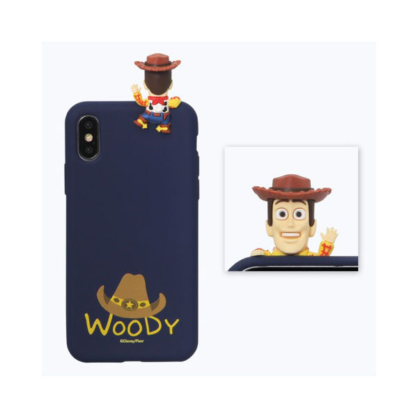 Woody Toy Story Disney mini Figure Protective Soft iphone Case (Navy)