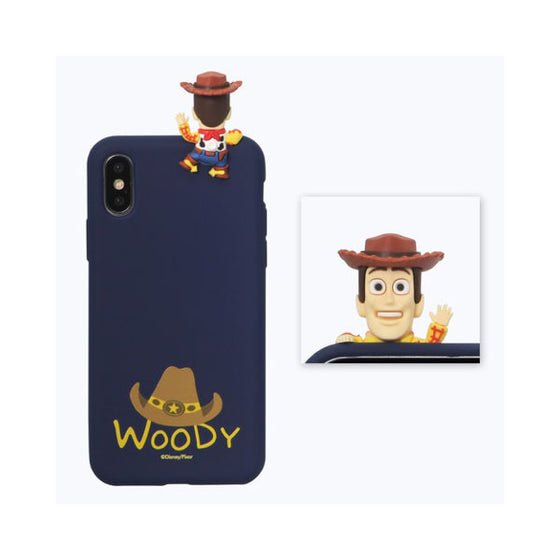 Woody Toy Story Disney mini Figure Protective Soft iphone Case (Navy)